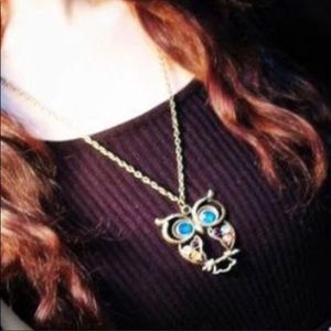 🆕 Stylish Owl W/ Playful Charms Necklace!!🛍🛍